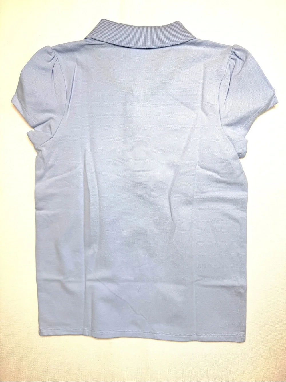 Gymboree Playproof Uniform Collection blue Ruffle Polo girls sz 10 stain resist